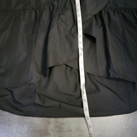 Loft Ruffle Wrap Skirt, Black, Women's Size 4 - Picture 10 of 12